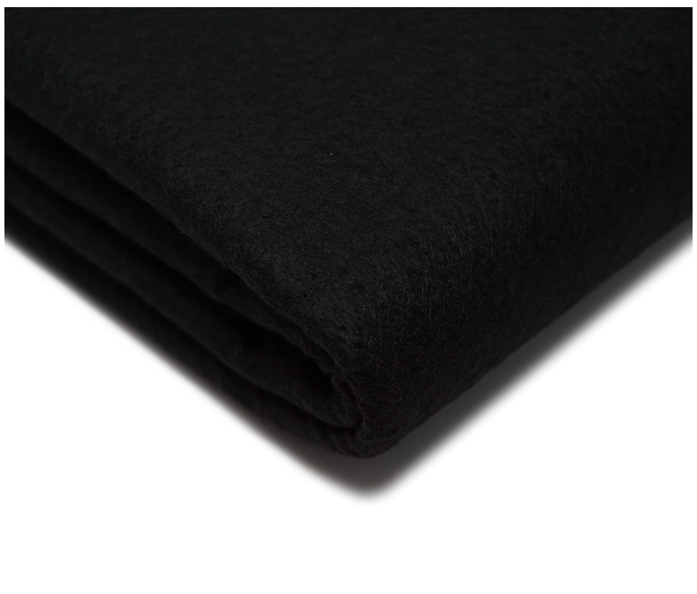 "Get Crafting" 100% Acrylic Felt Fabric Perfect for Arts & Crafts, Sewing Material - 150cm Wide, Available in 30 Vibrant Colours (Sold by The Metre, Black)