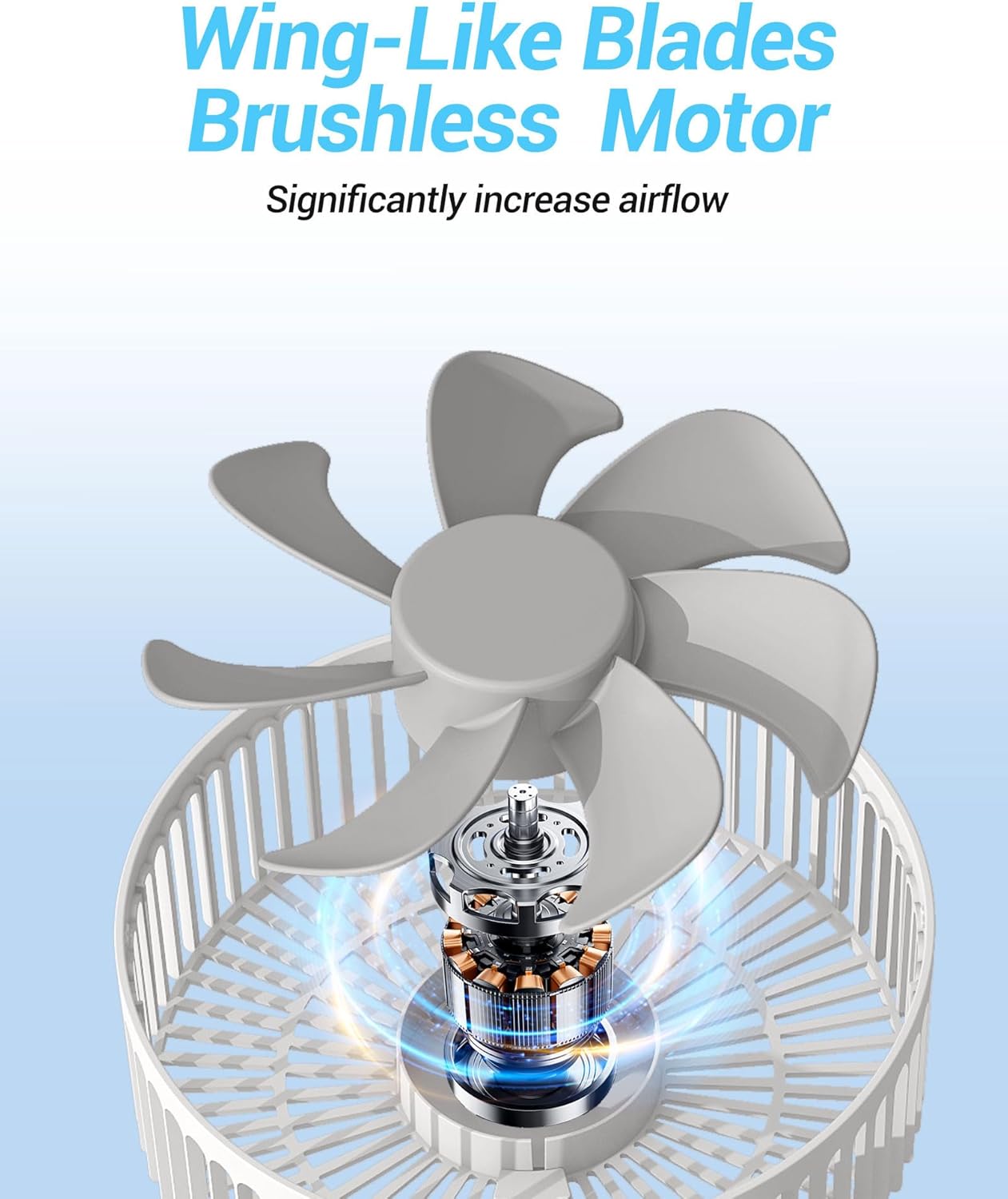 KASYDoFF F42 Desk Fan with detachable front grille and blades