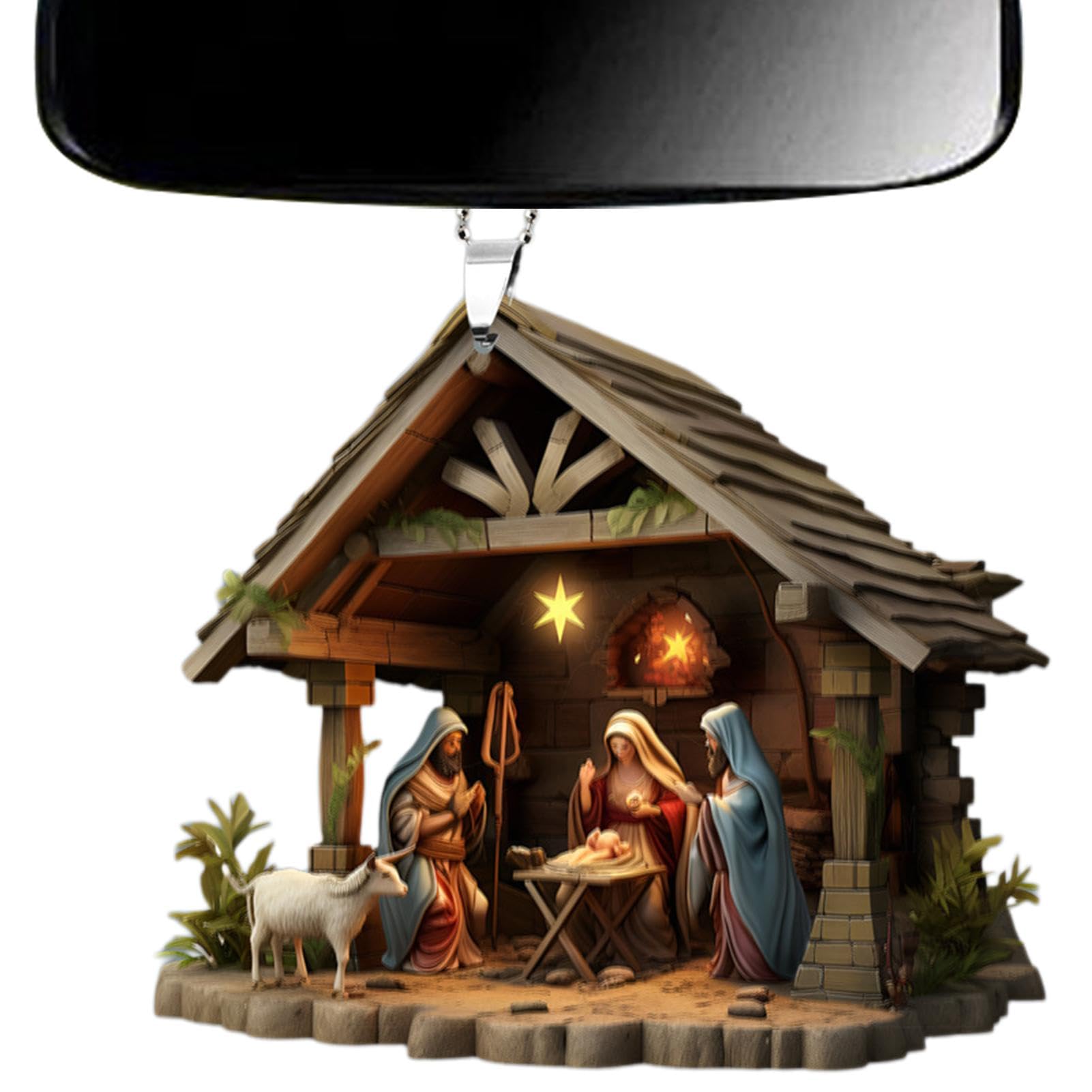 Ornamenti Per Presepe In Acrilico – Decorazioni Natalizie 3D Per Albero Di Natale, Presepe, Ghirlande, Regalo Cristiano