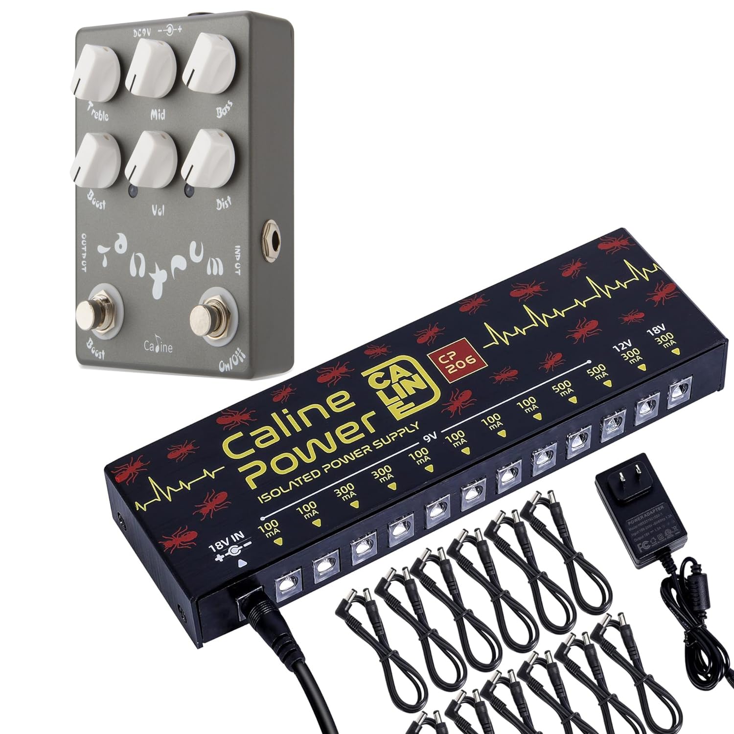 Caline CP-206 Isoliertes Pedal-Netzteil