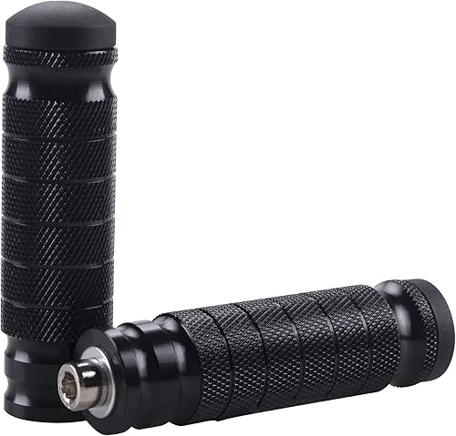 Estriberas universales de 0.315 pulgadas de aluminio CNC de instalación de pernos de instalación para motocicleta, reposapiés compatibles con YAMAHA