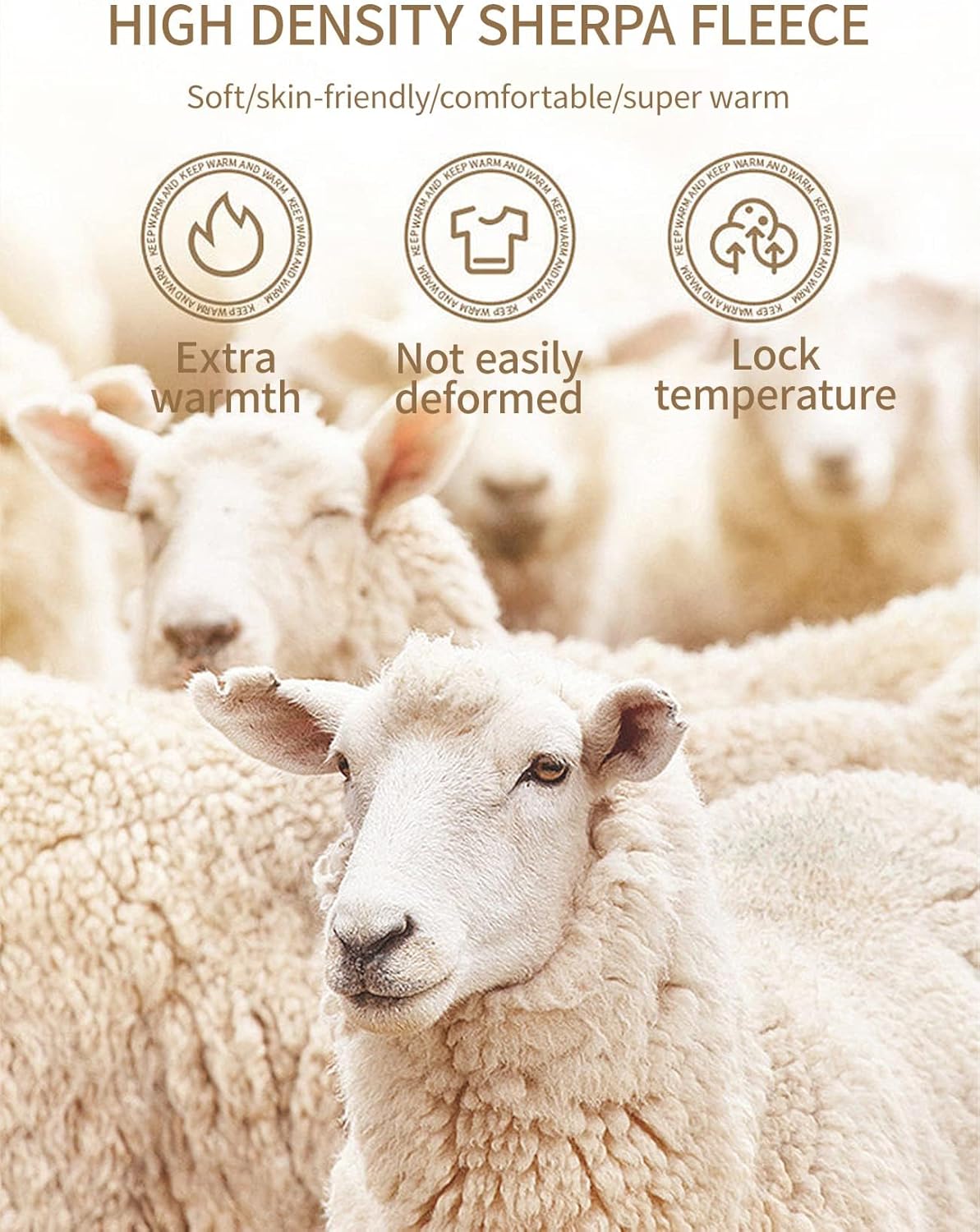 Gihuo Women's Winter Warm Sherpa Lined Sweatpants Fleece Pants - Image 5