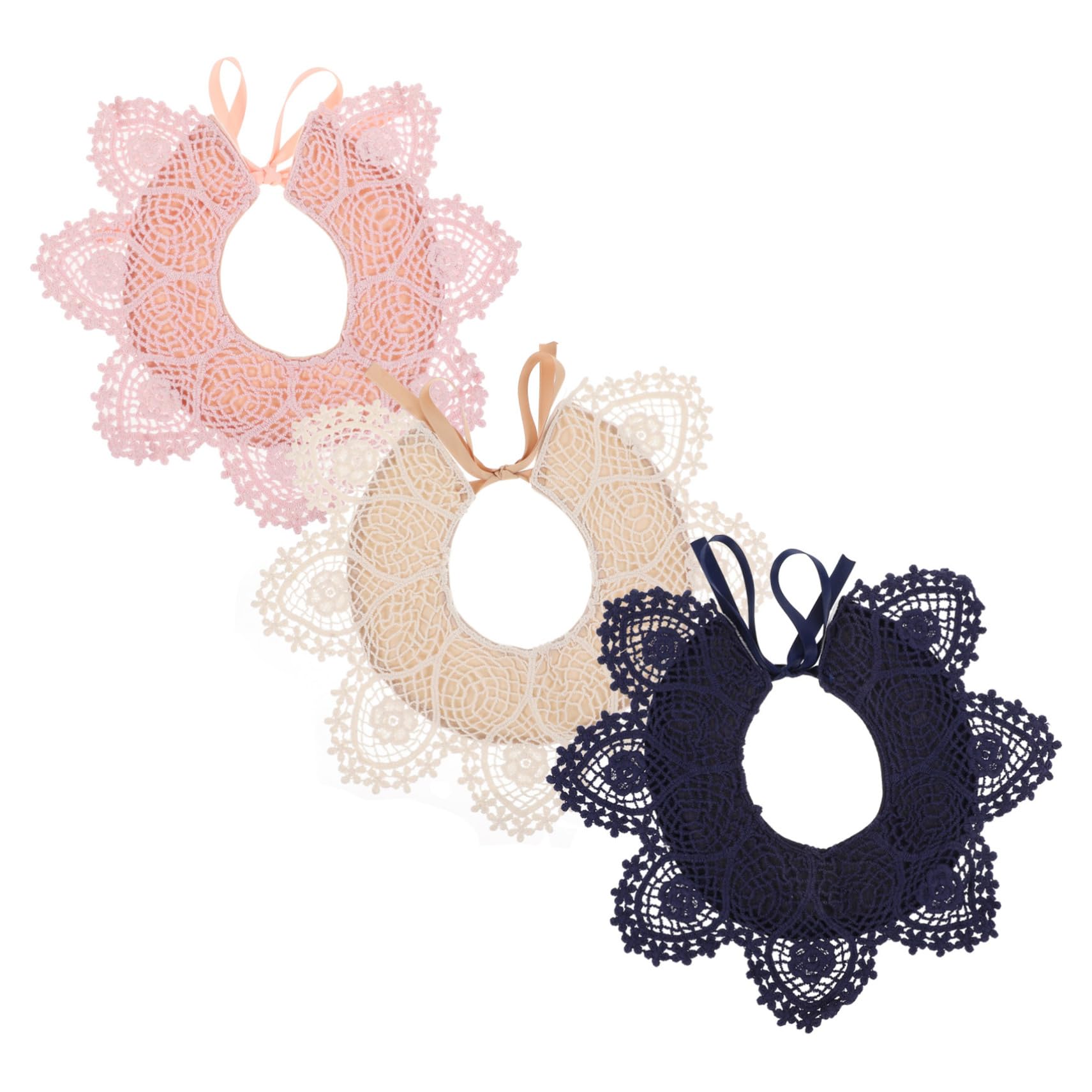 Babero Bandana para Saliva de Algodón, 3 Piezas para Niña