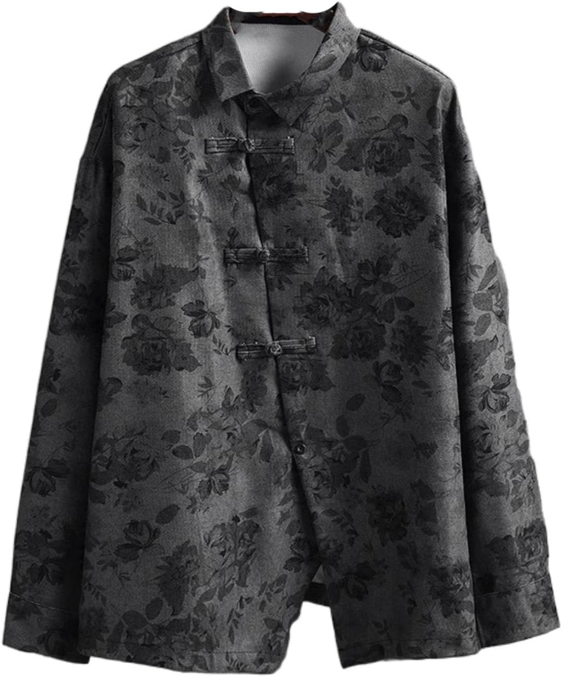 Retro Chinese-Style Men's Corduroy Tang Suit Shirt