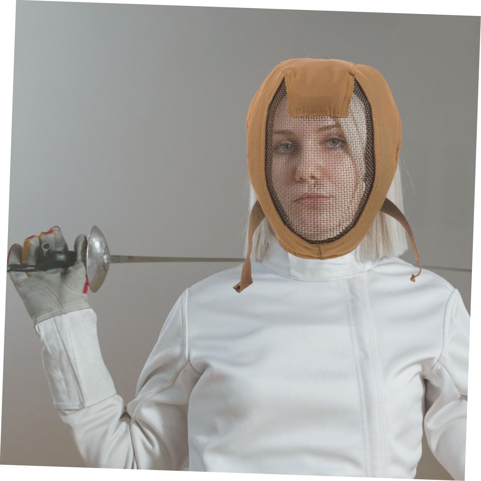 YARNOW Gesichtsschutzmaske Aus Stahlgeflecht Vollgesichtsschutz Für Outdoor-aktivitäten Transparente Und Robuste Feldmaske Für Fechtsport Und Mannschaftsspiele