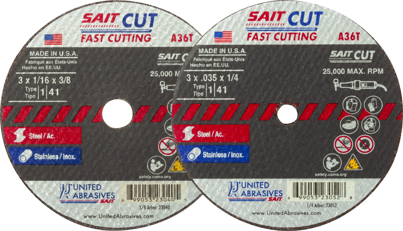 United Abrasives/SAIT 23040 Cutoff Wheel 3