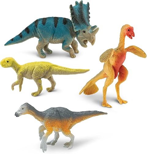 Miniatura 4 de Safari Ltd. Feathered Dinosaurs TOOB - Figuras de T-Rex, Velociraptor, Microraptor y más - Divertido juguete educativo para niños, niñas y niños a