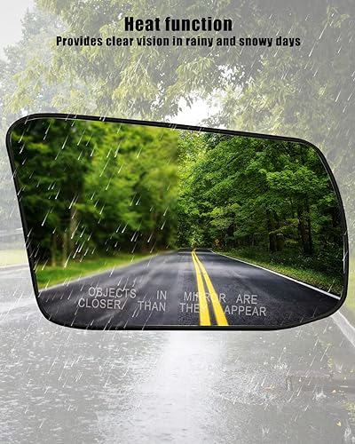 Miniatura 9 de Espejo calefactable para el lado del conductor con soporte trasero para Nissan Altima Sentra 2013 2014 2015 2016 2017 2018, espejo lateral de