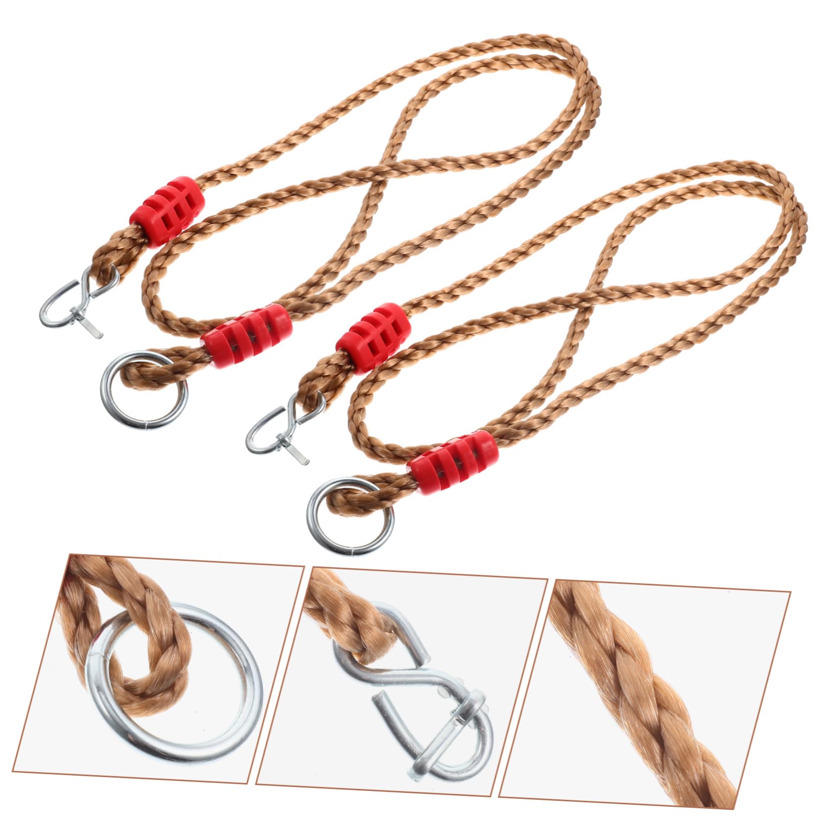 Cinghie per Altalena da Albero Regolabili 2 Pezzi in Nylon PE