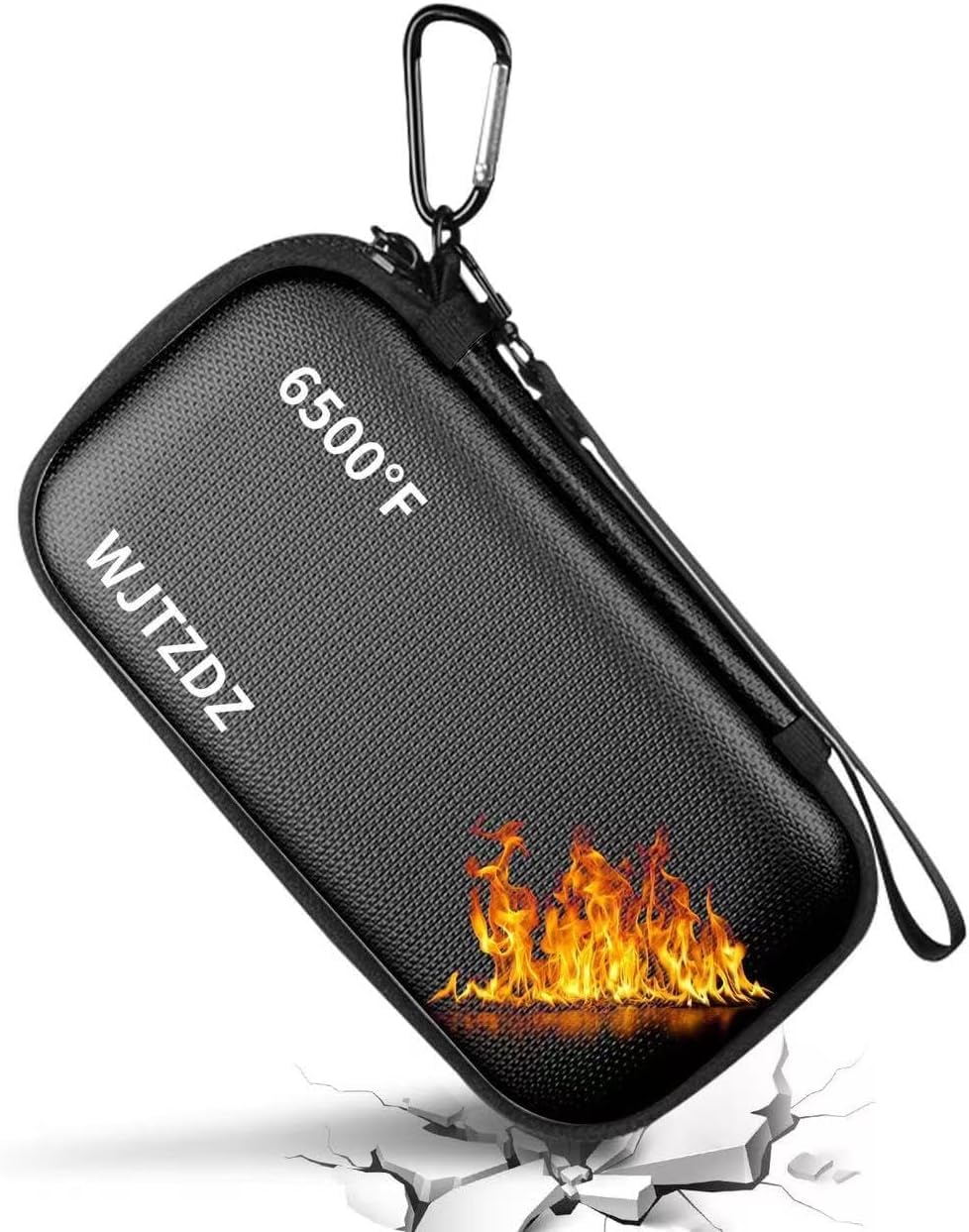Feuerfeste, robuste Schutztasche für unterwegs, hitzebeständig bis 6500 °F, wasserdichter Elektronik-Organizer für Anker/Jackery/RAVPower Powerbanks mit feuerfestem Reißverschluss.