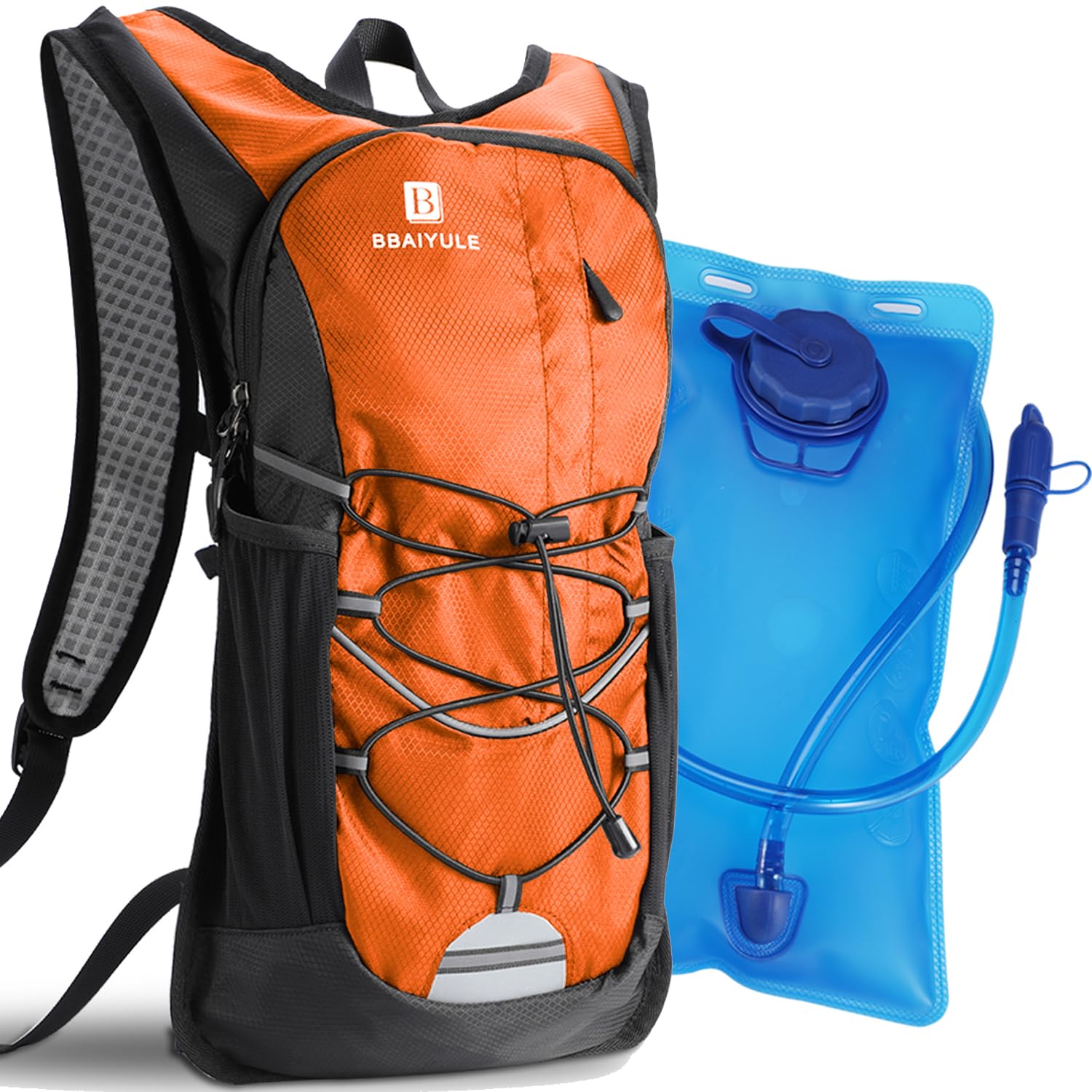 Mochila de hidratación con bolsa de agua de 2 litros sin BPA, mochila de agua para senderismo, paquete de hidratación para correr, ciclismo, senderismo