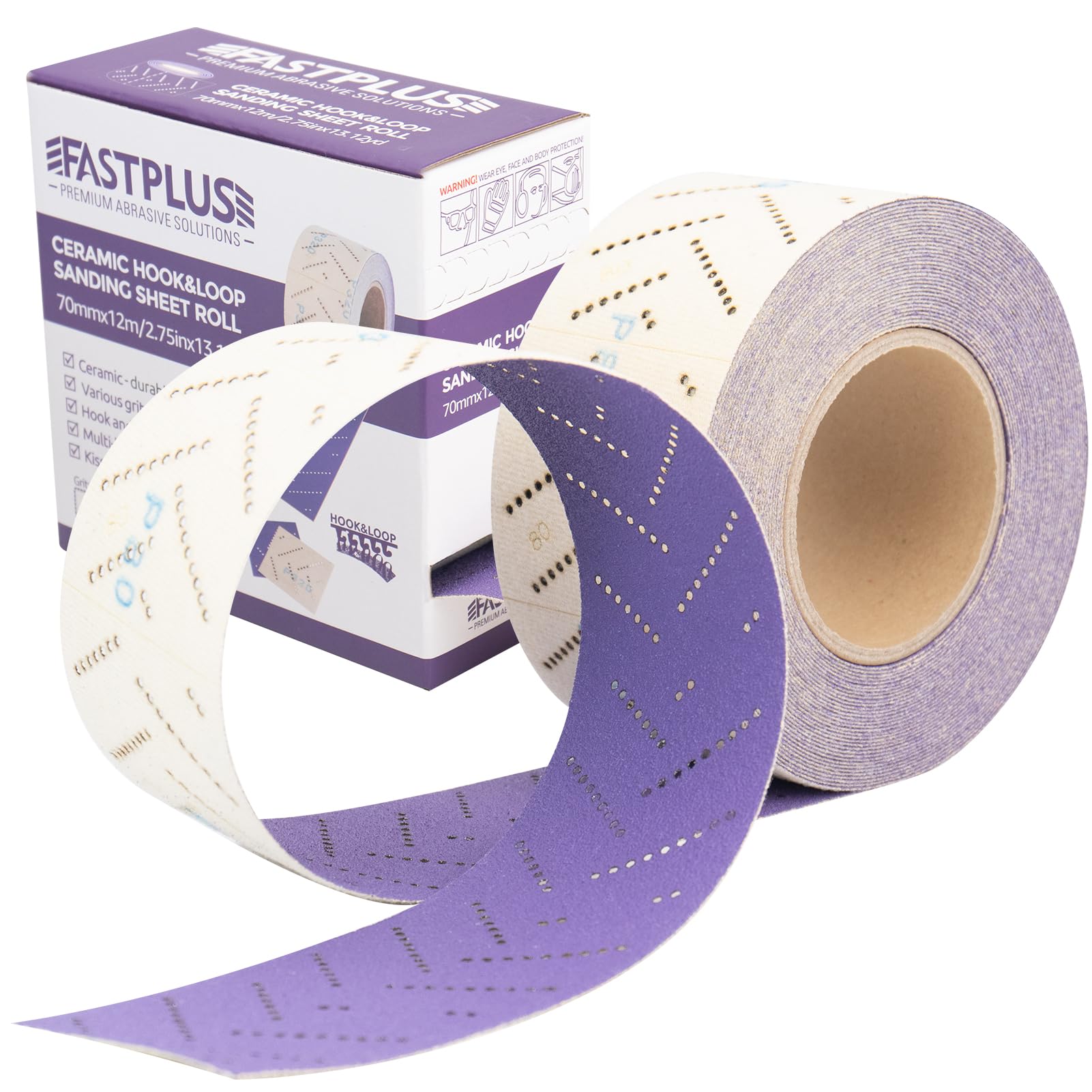 Clean Schleifpapier Rolle Purple Clean Schleifrollen 70 mm x