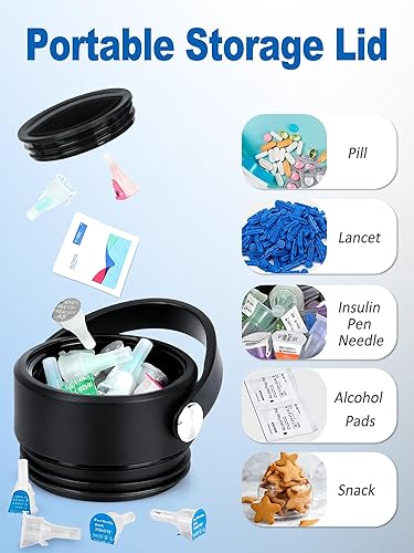 Miniatura 3 de YOUSHARES Estuche de viaje para enfriador de insulina, botella de refrigeración no eléctrica de 48 horas con paquete de hielo aprobado por la TSA,