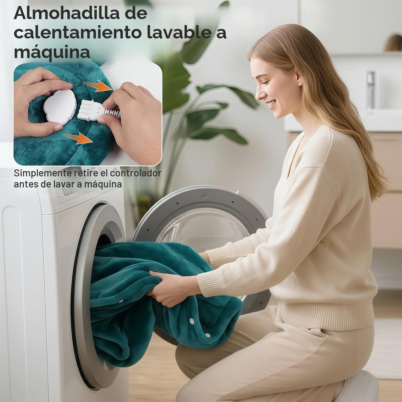 Lumbar Manta Electrica Espalda Y Cuello 60*85Cm – Apagado Automático De La | Este manta electrica espalda y cuello con apagado automático está diseñado con la última tecnología, cuenta con 9 niveles.