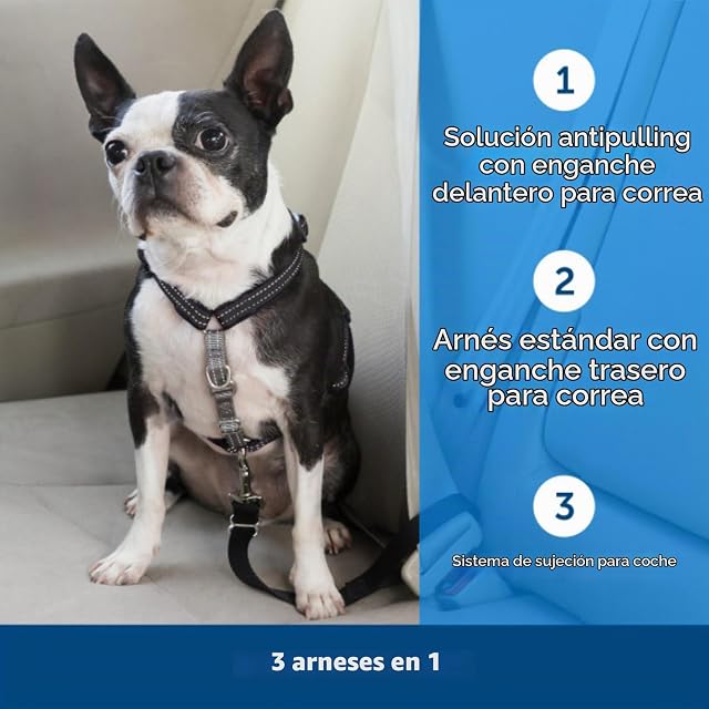 Foto 4 de 7 de PetSafe 3-in-1 Arnés Pectoral con Enganche Frontal, XS, Negro