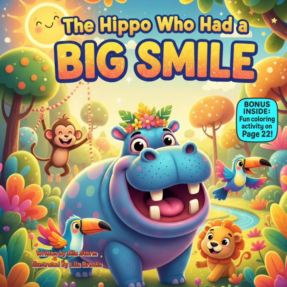 The Hippo Who Had a Big Smile: A Funny Rhyming Story About Kindness, Laughter, and the Power of a Happy Smile