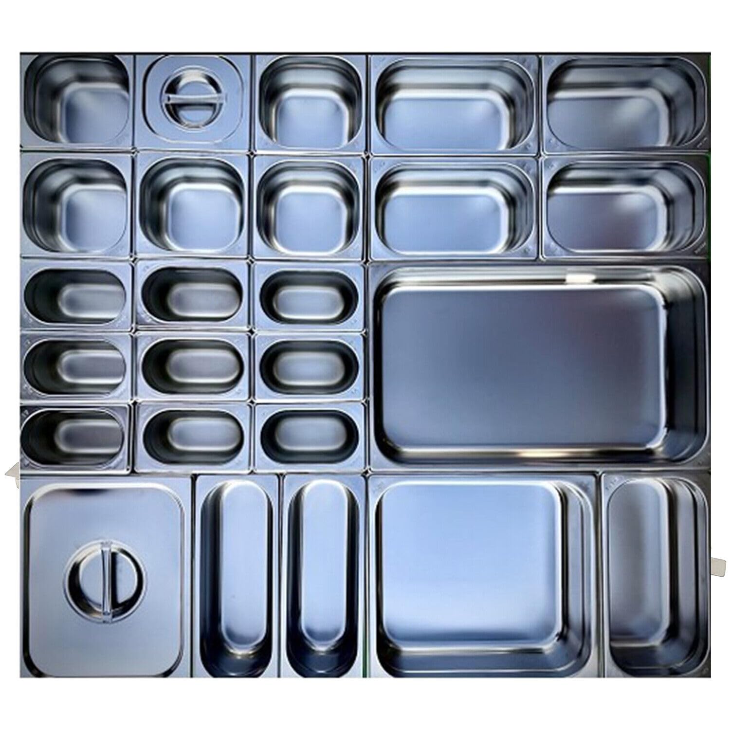Comas Gastronorm GN 1/2 Behälter, gelocht, 325 x 265 mm, Edelstahl, stapelbar, robust - Kühlschränke, Öfen, Regale, Speisekammern, Karren - Professionell, Catering (H100 mm)
