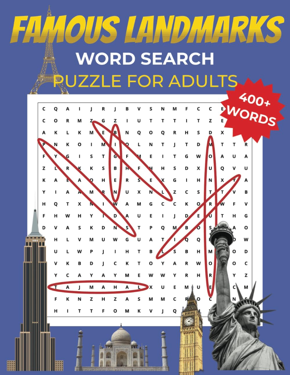 Iconic Landmarks Word Search: Discover, Learn & Solve – Find the World's Most Famous Monuments and Historic Sites with Fun Word Puzzles
