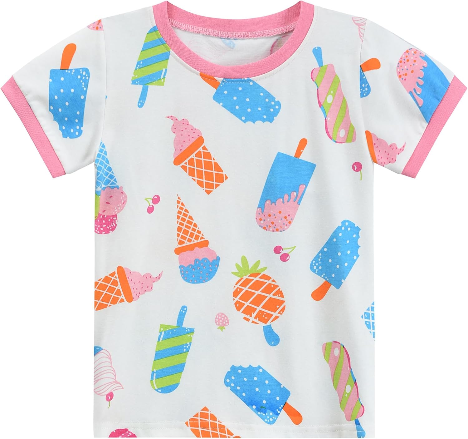 Little Hand Toddler Baby Girls Pajamas Kids Short Sets Cotton Pjs Sleepwear Summer Clothes 2-7 Years - Image 2