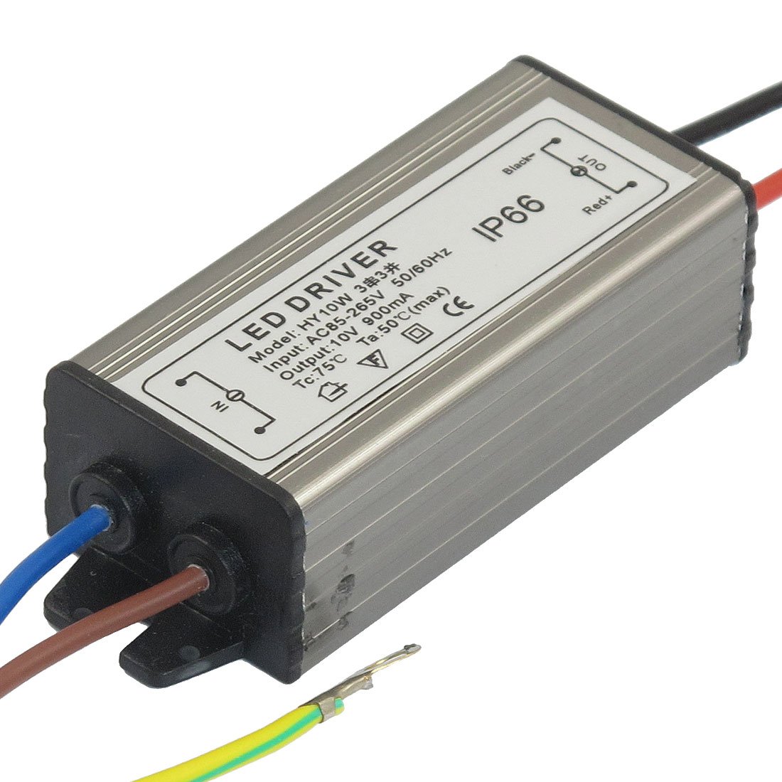 Transformateur de puissance étanche IP66 DC 10V 900mA à haute tolérance de tension