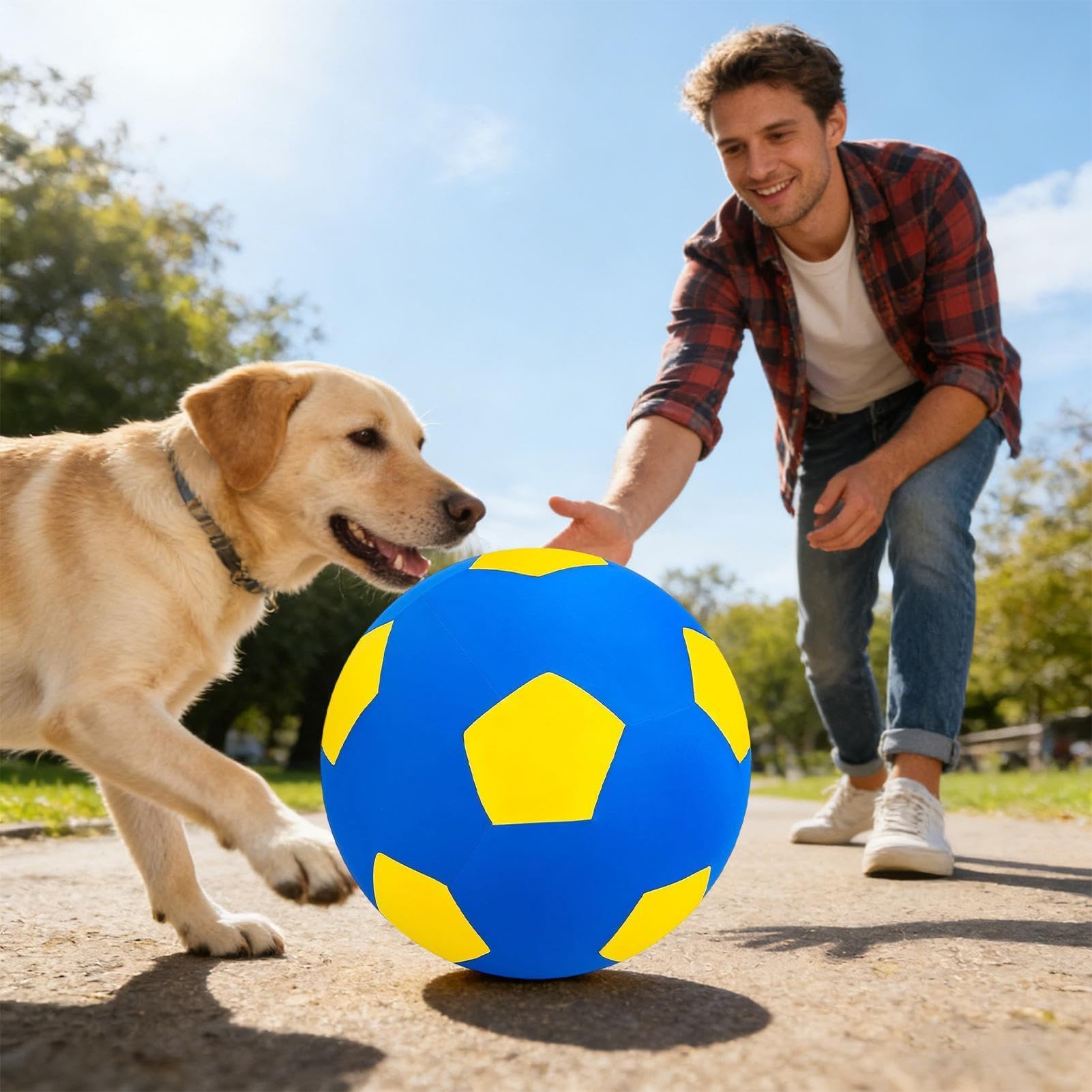 Hüteball für Hunde Aufblasbarer Welpenspielzeug