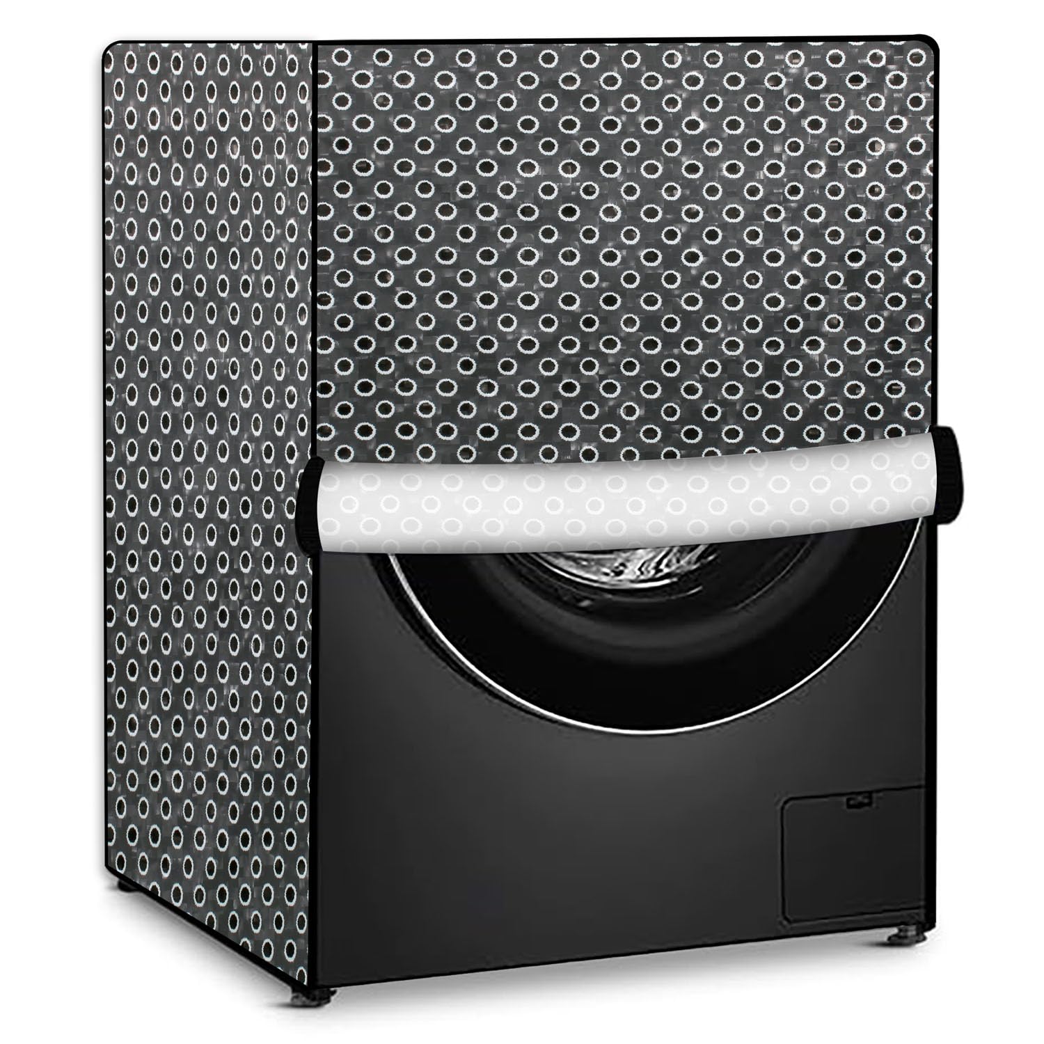 Stylista Washing Machine Cover Compatible for LG 6.5 kg Inverter Front Load FHT1065SNW.ABWPEIL Printed-image-44
