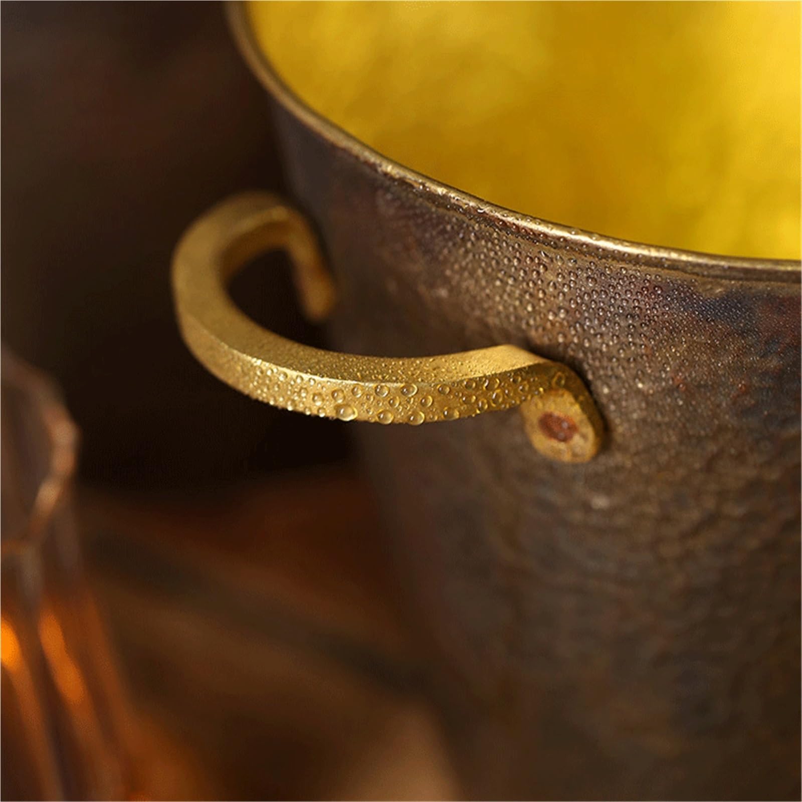 DengxiaoqingOZ Cubo de champán Cubitera de latón for Fiestas for Mantener Las Bebidas frías Cubo/Enfriador de Bebidas(Pequeño)