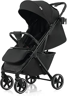 ベビーカー おでかけバギー 折りたたみ ワンタッチ 4輪 新生児～3歳まで 軽量6.8KG コンパクト 日よけカバー 収納付き 出産祝い プレゼント ギフト