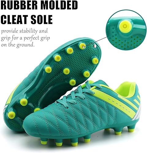 Miniatura 4 de brooman Zapatos deportivos de fútbol para niños y niñas, zapatos de fútbol para exteriores