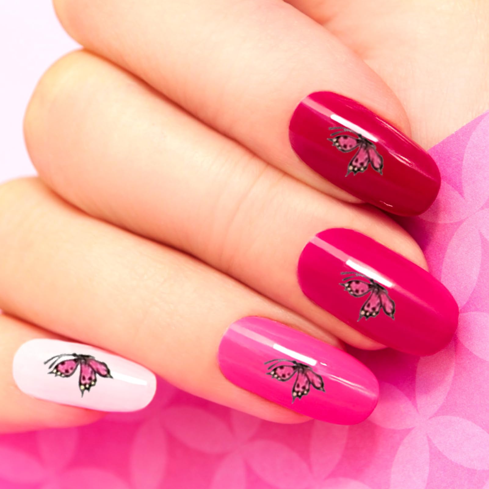 2 Set Adesivi per Unghie con Kit Decorazioni per Manicure Strumenti per Nail Art Facili Usare per Iniziare e Regali per Amiche