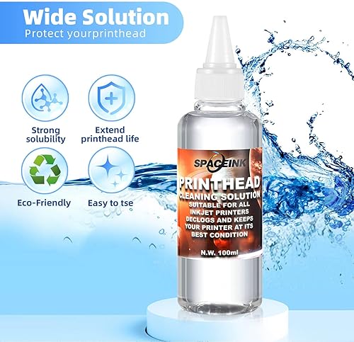 Miniatura 6 de Spaceink El mejor kit de limpieza del cabezal de impresión para Epson HP Canon Brother Pro8025 Et2760 Et2720 Et-3760 Et-2400 Et 2850 Wf-3640 8610
