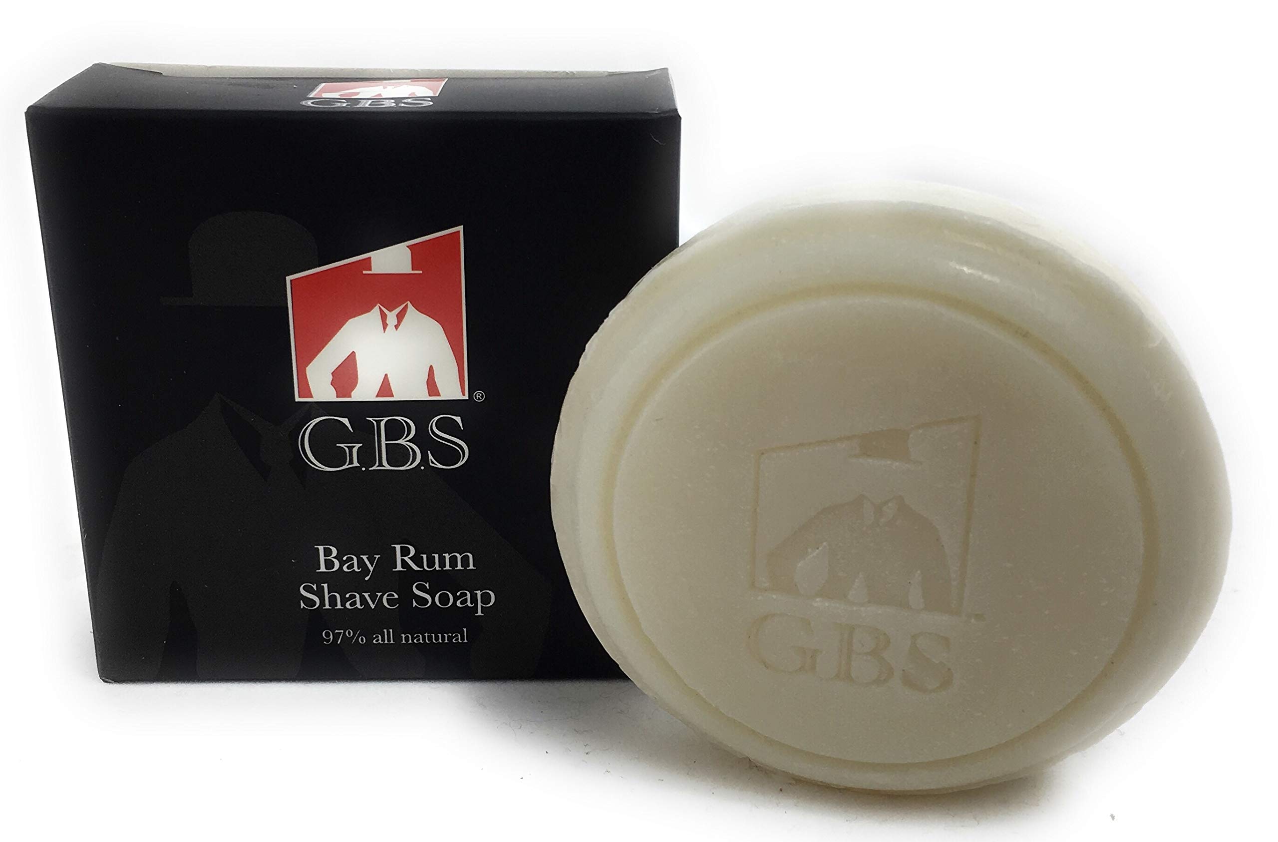 97% Bay Rum All-Natural Shave Soap Made With Shea Butter Coconut Oil, Avocado Oil, Balm Soap Towel & Travel Kit, Glycerin Creates A Rich Lather Foam For Wet Shaving Christmas Day Gift