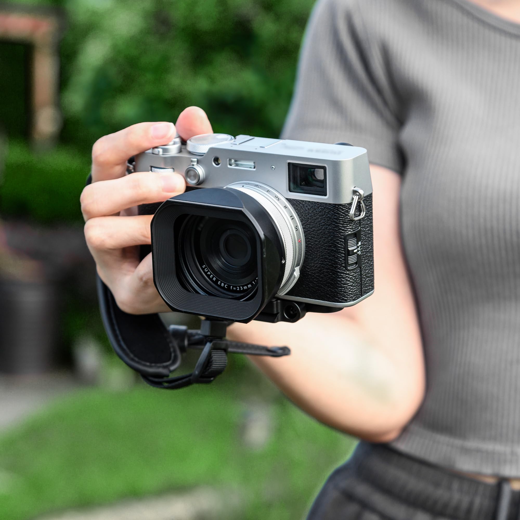 Fujifilm X100vi Haoge Pare-soleil Carru00e9 En Mu00e9tal Pour Appareil Photo Fuji X100VI Fujifilm X100 Vi