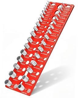 Manalete Thread Checker, 53 Nut and Bolt Thread Checker, Screw Size and Thread Identifier Gauge with 17 Standard & 17 Metric &19 Drill Bit Gauges, Bolt Size Finder for Quickly Identify Thread Sizes - Amazon product rated Grade A