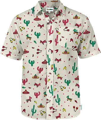 Tipsy Elves men's hawaiian shirt for vacation wear