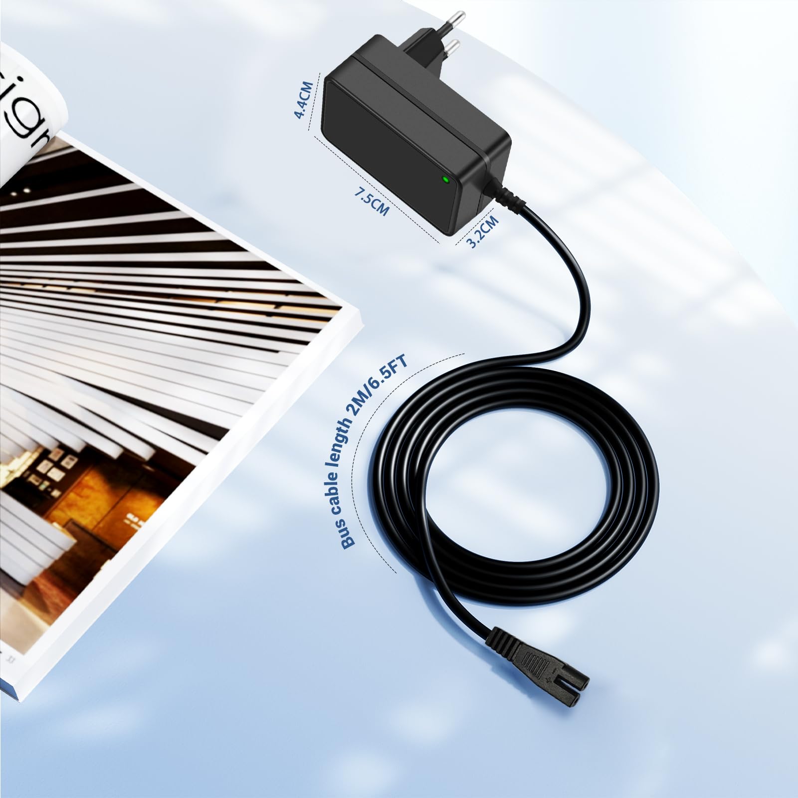 16.8V Rechargeur adapté pour Aiper Scuba S1 Robot de Piscine Compatible avec Aiper Scuba S1 E1 14.4V Batterie Li-Ione Batterie sans Fil Aspirateur de Piscine Adaptateur