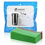 OKKEAI 2.6 Gallon Small Trash Bag, 60 Count Drawstring Green Heavy Duty Trash Bags, Tear-Resistant & Leakproof, Mini Wastebasket Liners for Bathroom, Office, Dorms