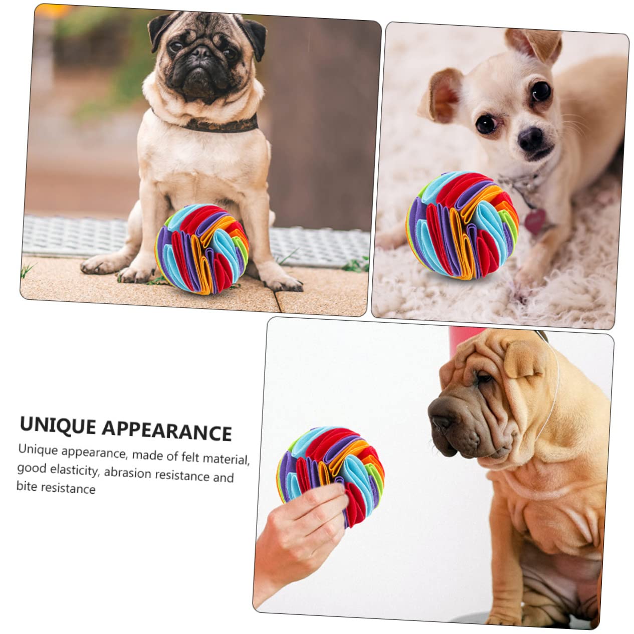 Mipcase 3stücke Funny Pet Chew Toy Interaktives Schnüffelspielzeug Für Hunde Kauspielzeug Mit Futterhaltevorrichtung Fördert Langsames Fressen Und Zahngesundheit Für Drinnen Und