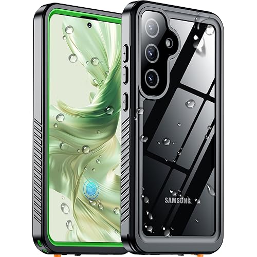 Temdan Designed for Samsung Galaxy S25 Case Waterproof, Built-in Lens & Screen Protector Military Shockproof Dropproof IP68 Underwater Full Body Phone Case for Galaxy S25 5G 6.2"-Green (2025)