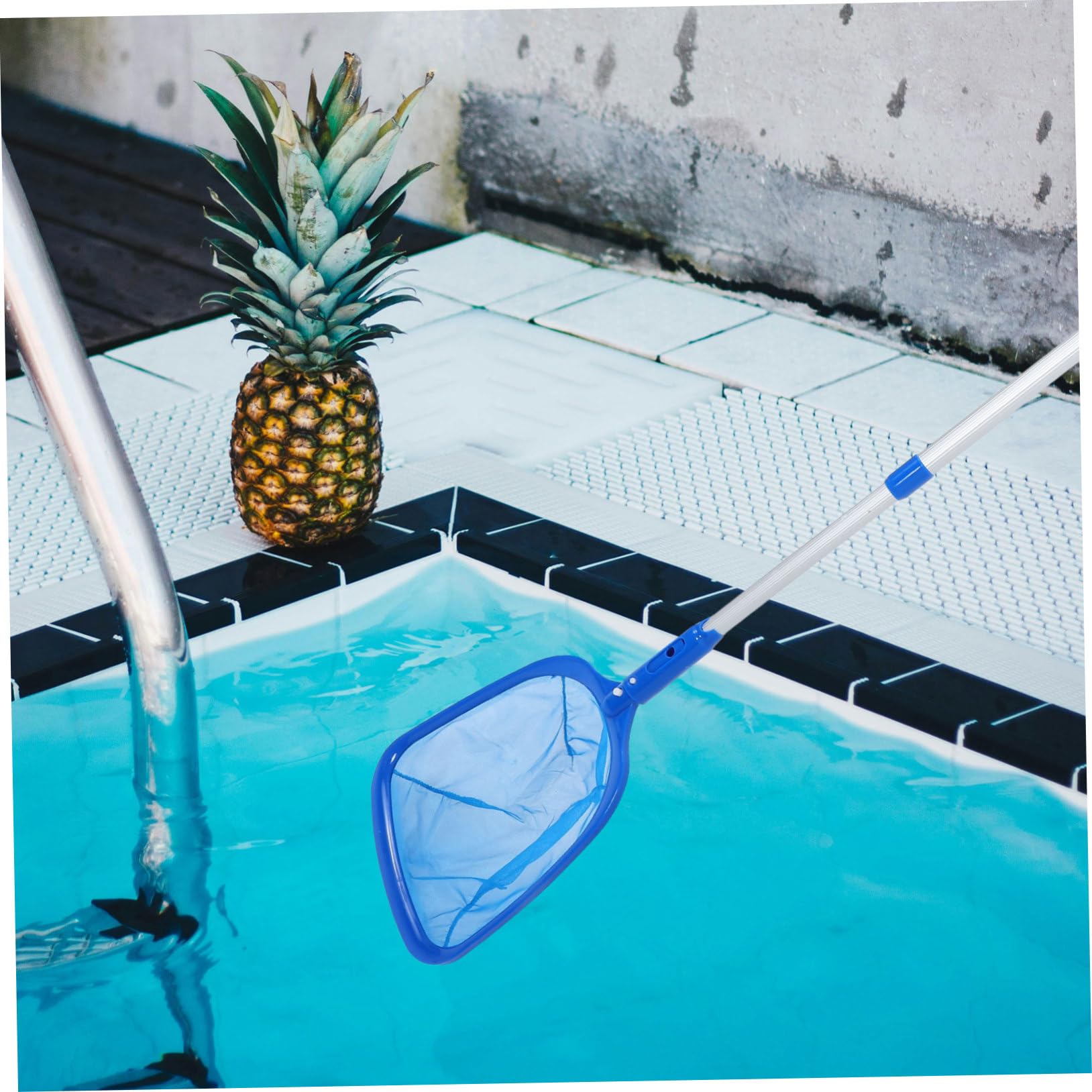 ifundom Reinigungsset Umfassenden Reinigung Bodensauger Pool mit Schwimmbad Skimmer Aluminiumlegierung Blauem Pp Effektive Bodensauger zur und Öffentliche Pools und Poolböden