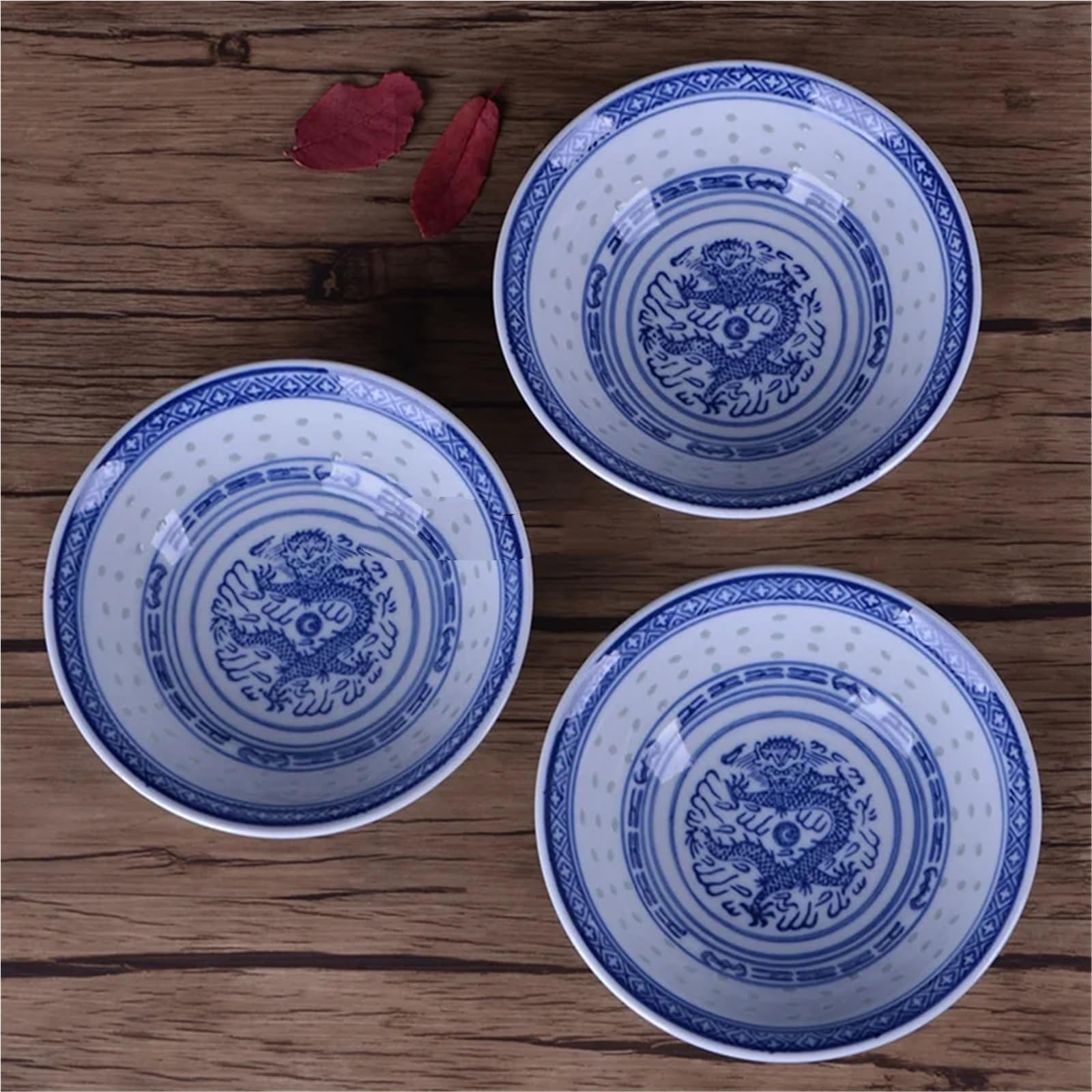 15 cm klasyczna niebieska i biała porcelanowa ceramiczna miska ramen, miska na zupę i ryż do domu i restauracji zastawa obiadowa