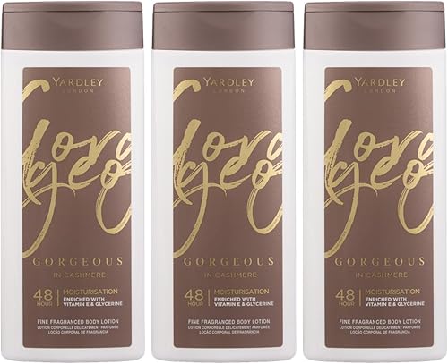 Yardley Gorgeous in Cashmere Fine Fragranced Body Lotion 3 x 400 ml