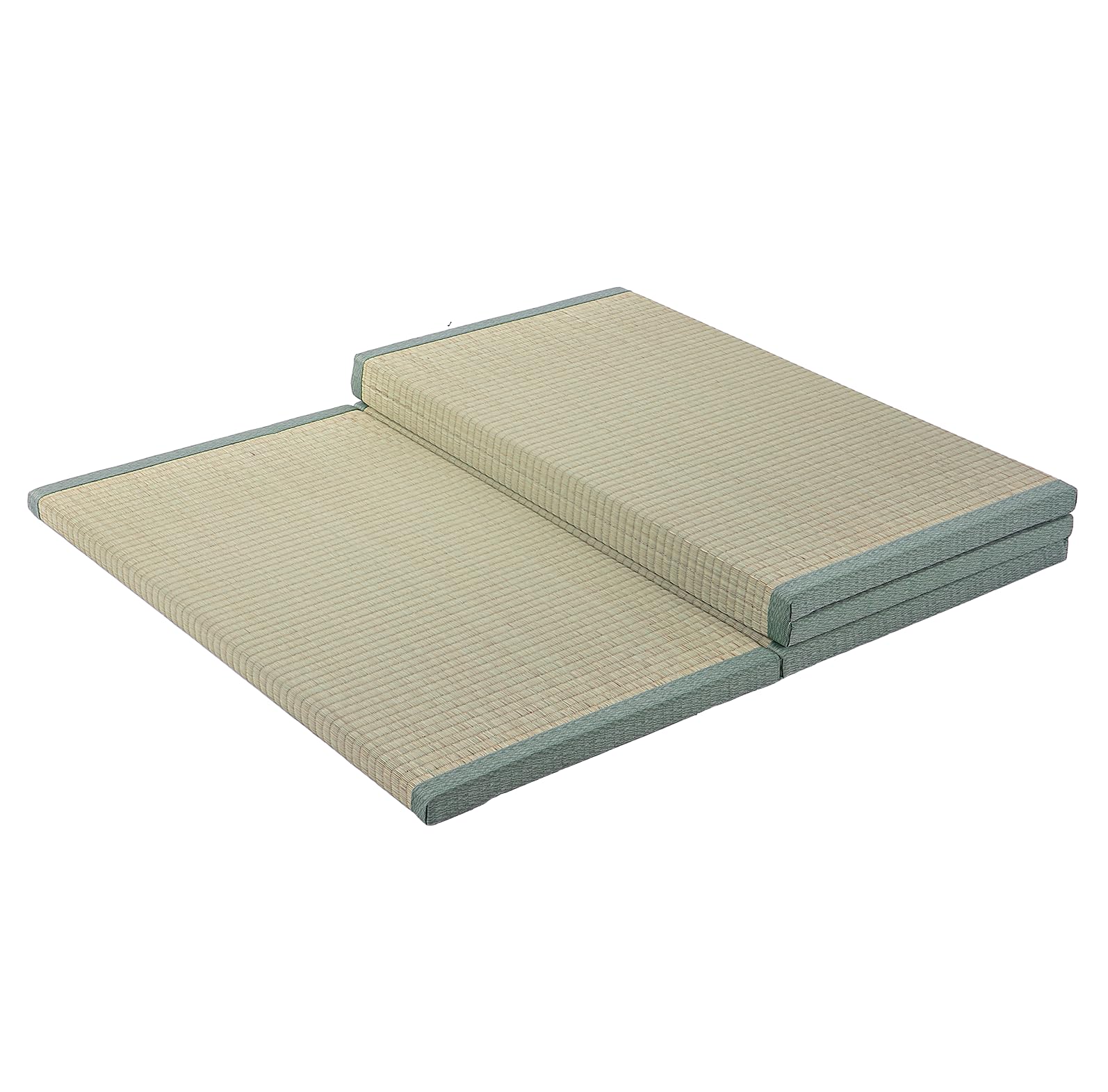 Tappetino Tatami Tradizionale Giapponese - Materasso Futon Solido E Confortevole A 4 Pieghe Erba Verde Naturale - Ottimo Per La Meditazione, Lo Yoga, La Sala Zen, La Sala Da Tè Giap(Size:90x200x3.5cm)