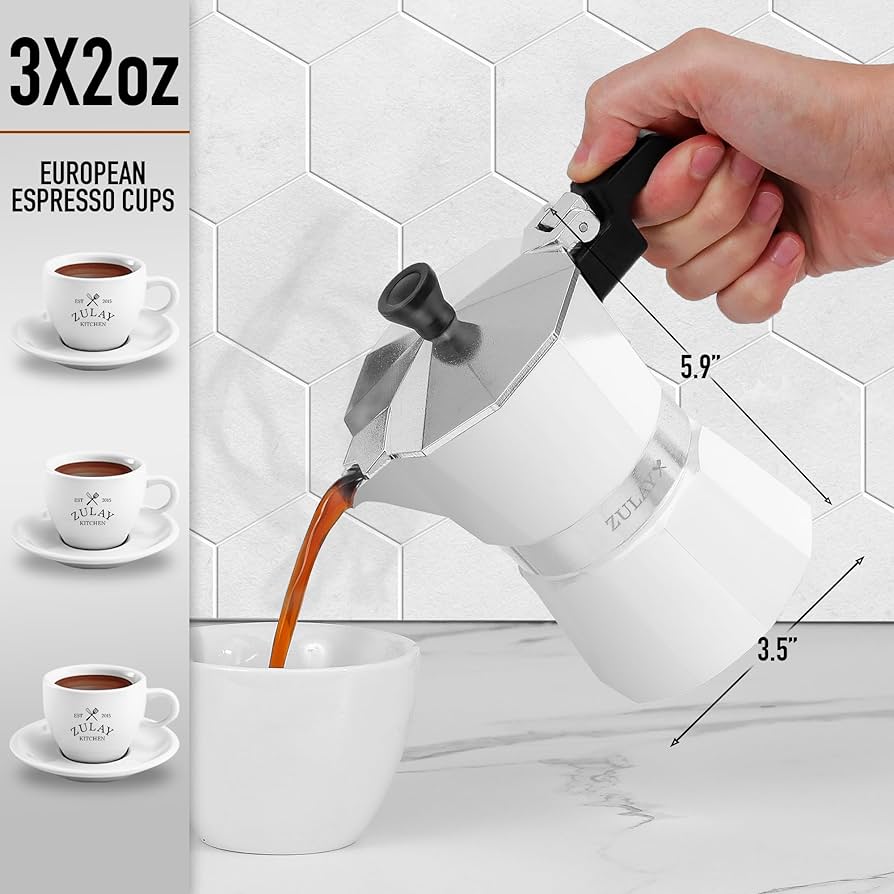 Amazon.com: Zulay Moka Pot Espresso Stovetop Coffee Maker - Leak