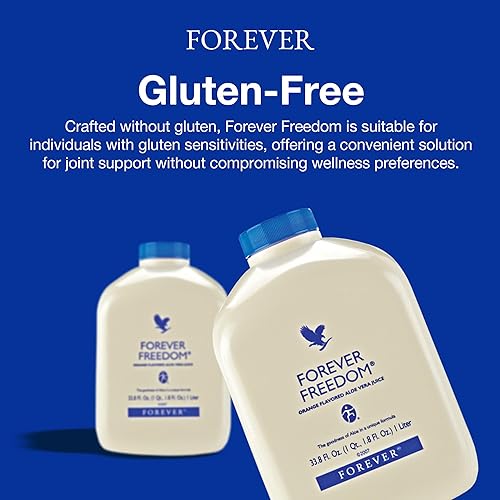 Miniatura 6 de Forever Living - Jugo de aloe vera con sabor a naranja Forever Freedom, 33.8 onzas líquidas (paquete de 1), con condroitina, glucosamina y jugo de