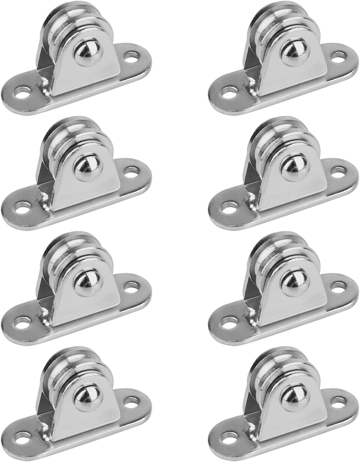 GBGS 8 Pcs 1" Small Pulley Block,Silent Pulley Wheel for 1/8" Cord,Max Load 176 lb