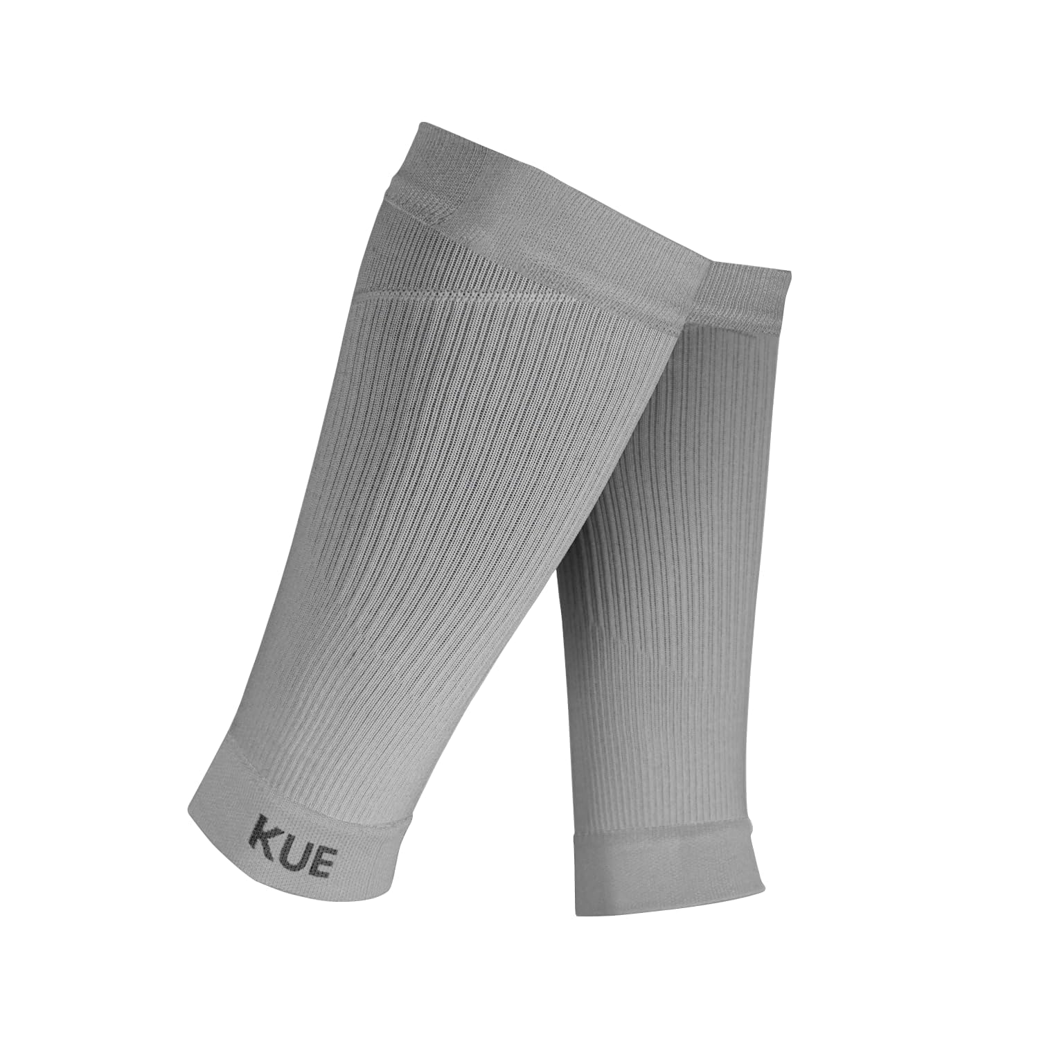 KUE Compression Calf Sleeve | Men & Women|Gym, Sports & Fitness|Calf Support, Blood Circulation, Swelling, Shin Splints, Varicose Veins, Recovery|Combo Pack (Grey, S/M)