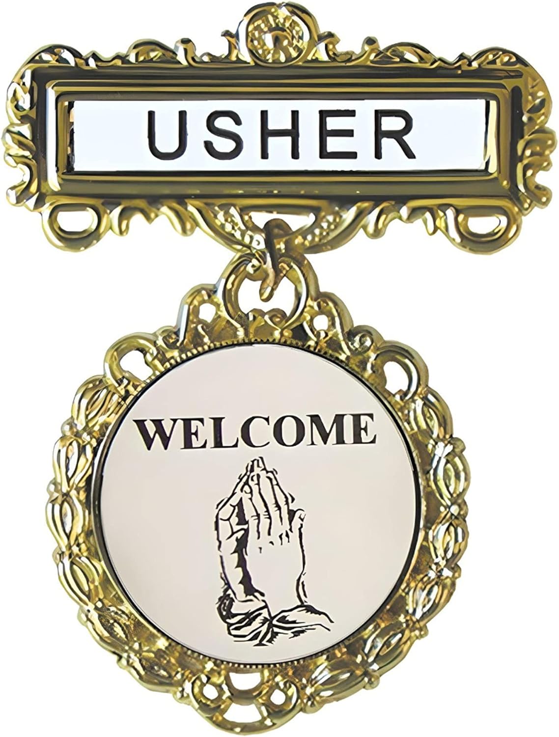 Gold Usher Pins for Church Gold Metal