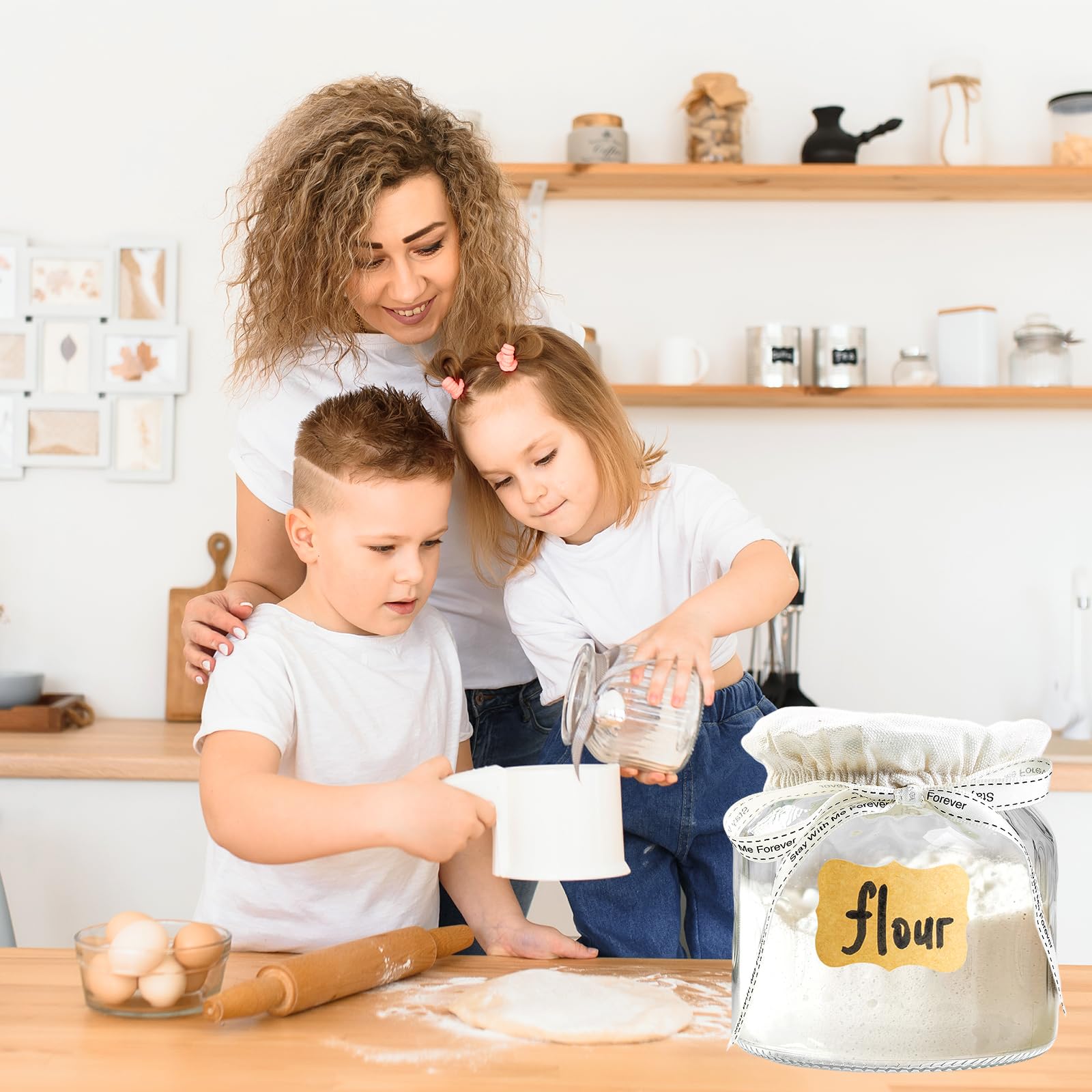 3pcs Couvercle En Tissu, Levure Non Blanchie Pot De Démarrage Au Levain Couvercles De Pots Réutilisables Housse De Bol à Levain Diamètre Bouche Pot Adapté Aux Cuves Fermentation 7,62-10,16cm