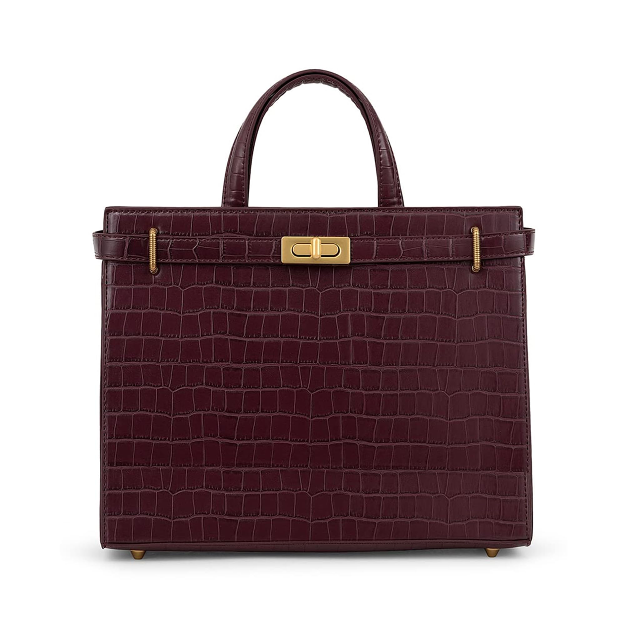 Buy Miraggio Stella Solid Top Handle Handbag for Women with Detachable